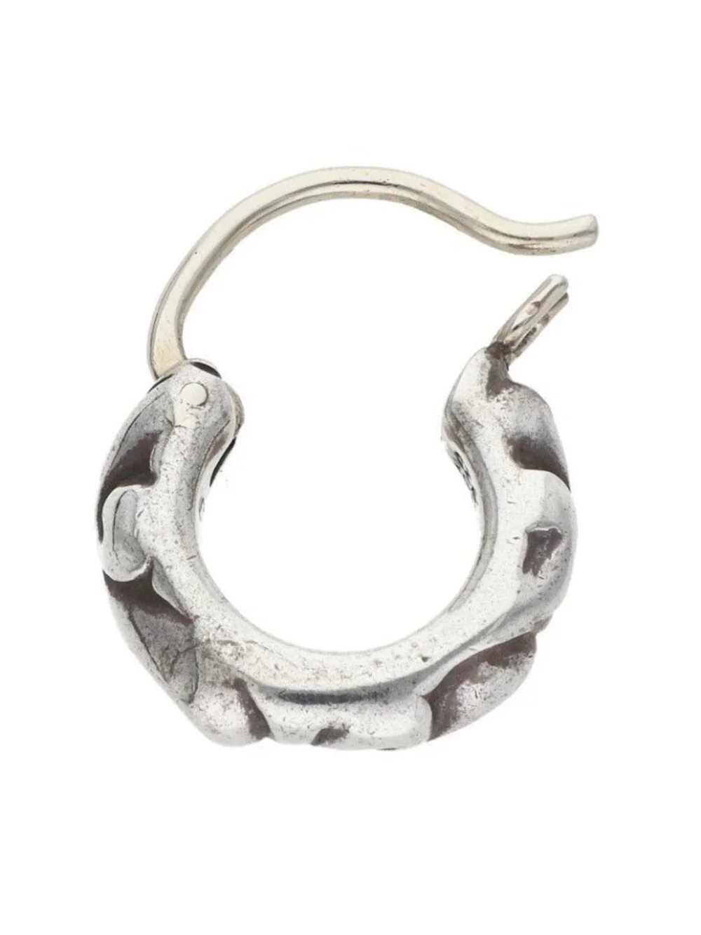 Chrome Hearts Tny Hoop Scrl Thai Nice Kroll Silver Earrings
